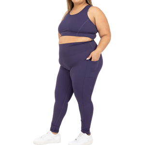 Leggings de Yoga de Compresión de Talla Grande con Cintura Alta, Tejido Elástico, Ropa Deportiva de Soporte, Pantalones de Entrenamiento para Gimnasio para Mujer - Product Image 4