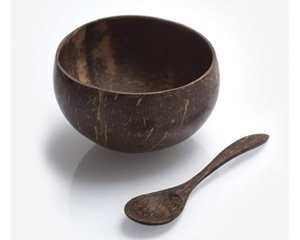 Bol en coquille de noix de coco fabriqué à la main du Vietnam avec aspect décoratif et toucher lisse pour le fournisseur de bol en coquille de noix de coco au détail - Product Image 5