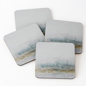 Enamel Printed & Wood Coaster for Cold & Hot Drinks Tabletop Protection Colorful Pattern Table Mat <b>Placemats</b> at Affordable Rates - Product Image 4