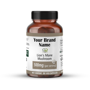 Capsules d'extrait de champignon crinière de lion en marque privée, complément alimentaire quotidien à base de plantes, mélange de capsules OEM - Product Image 1