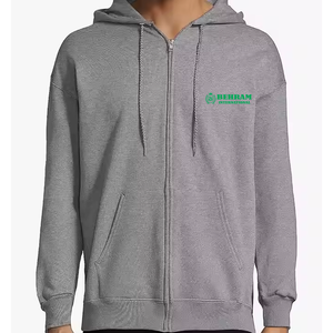 Sweat à capuche zippé unisexe de qualité supérieure, coupe classique, 100 % coton molletonné French Terry, séchage rapide, respirant, imprimé, pour l'hiver - Product Image 4