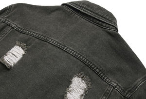 Chaqueta Vaquera Desgastada, Abrigo Informal y Duradero hasta la Cadera para Invierno, para Ropa Formal y Urbana - Product Image 6