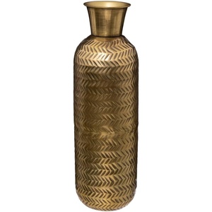 Vase à fleurs en métal doré de qualité supérieure Décoration intérieure luxueuse avec revêtement en poudre pour de superbes compositions florales - Product Image 1