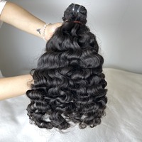 Vente chaude vague naturelle birmane cheveux bouclés armure et pour suisse HD fermeture frontale pour perruques et extensions de cheveux