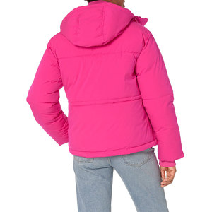 Bulk Production Women's Winter Windbreaker Warm Cropped Customizable Puffer Breathable <b>Jacket</b> Woman - Product Image 2