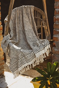 Súper lujosa funda de sofá con estampado tejido de algodón hecha a mano, colcha decorativa, manta para decoración del hogar y viajes - Product Image 3