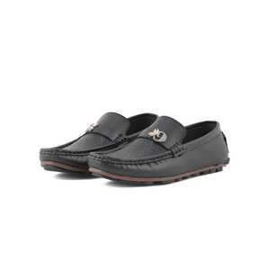 Mocassin formel noir pour garçons KD0835 Mocassin noir élégant pour garçons pour les occasions formelles - Product Image 3