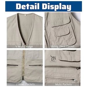 Chaleco DE SEGURIDAD reflectante de 4 bolsillos de calidad superior para topógrafo básico para ropa de trabajo de construcción de verano precio al por mayor 2025 - Product Image 2