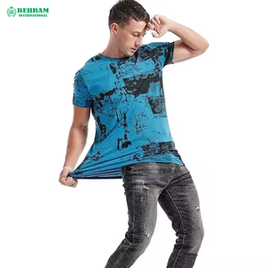 T-shirts pour hommes respirants, écologiques, 100% coton, col rond, coupe classique, séchage rapide, design uni, fabriqués au Pakistan, service OEM - Product Image 3