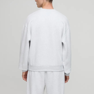 OEM al por mayor de los hombres de peso pesado 480GSM sudadera con logotipo personalizado cuello redondo de gran tamaño 100% algodón pulóver Streetwear para el invierno - Product Image 2