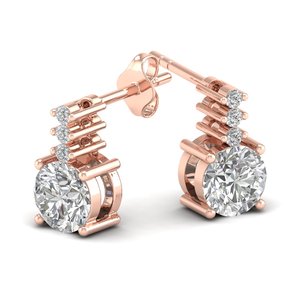 REYES Boucles d'oreilles en diamant de laboratoire CVD HPHT de 0,74 carat, taille ronde, best-seller, prix d'usine, argent sterling 925, bijoux de mariage - Product Image 5