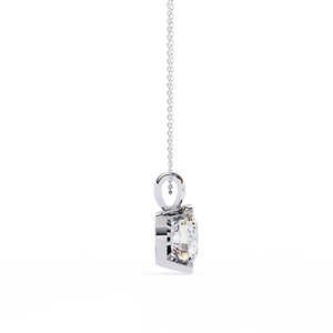 Fabuloso colgante y amuleto de diamantes cultivados en laboratorio de oro de 18 quilates para mujer - Product Image 1