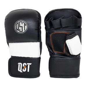 Guantes de combate MMA de cuero PU de alta tecnología Perforación de palma abierta y entrenamiento de lucha con protección de manos gruesas y características de agarre - Product Image 5