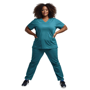 Uniformes de enfermera unisex de talla grande, conjuntos de uniformes, uniformes médicos para correr de secado rápido 3XL - Product Image 4