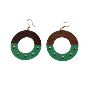 Boucles d'oreilles en résine de conception multiple, bijoux pour femmes, look simple et régulier, prix bas - nouveaux bijoux indiens - Product Image 3