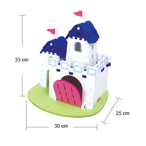 Set da gioco <span class=keywords><strong>puzzle</strong></span> 3D Castello dei Sogni in EVA, educativo, senza <span class=keywords><strong>colla</strong></span>, non tossico, per bambini - Product Image 5