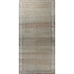 พรมขนสัตว์ถักมือสีน้ำตาลเบจวินเทจ รุ่น Pae-4041 ลายเรขาคณิต สำหรับห้องนั่งเล่น ใช้ในบ้าน ทางเข้าบ้าน โถงทางเดิน ห้องวัยรุ่น - Product Image 1