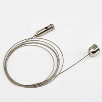 Kit de 2 pinces de suspension de câbles réglables, pour suspension de fils, pour led, avec 1.5 Dia de câble pour éclairage sur rail