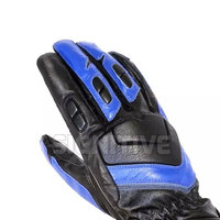 Guantes de Carreras Profesionales de Primera Calidad, Protección UV, Antideslizantes, Pantalla Táctil, Dedos Completos, Unisex, Cuero, Deportes, Motocicleta
