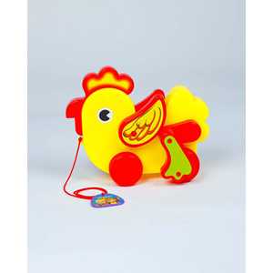 Juguete de Gallo de Arrastre Hecho de Plástico Resistente - Product Image 1