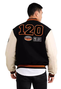 Blouson universitaire de baseball sur mesure pour homme, coupe longue, personnalisable OEM, vêtement de sport tendance, vente en gros - Product Image 2