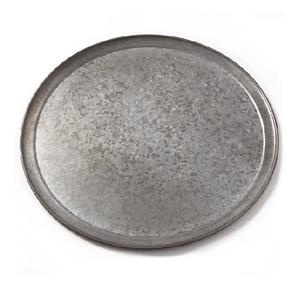 Bandeja de servicio de diseño clásico con borde de cobre Madera de metal galvanizado con un elegante mango de hierro para uso en restaurantes y hoteles - Product Image 6