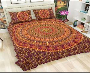 Nuevo juego de cama Floral, Sábana de alta calidad con fundas de almohada, Sábana impresa de doble círculo para decoración del hogar - Product Image 4