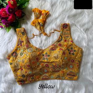 Faux Georgette lourde avec séquence de broderie Travail de mariage et de festival Costume Salwar Kameez avec ensemble Georgette Dupatta - Product Image 1