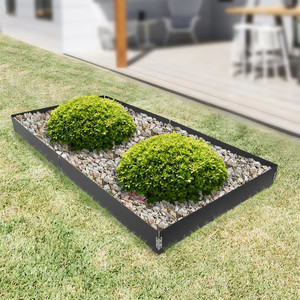Customized Black <b>Metal</b> Landscape <b>Edging</b> Quick Connector Galvanized Steel Long Vertical Stake Outdoor Home <b>Garden</b> Equipment OEM - Product Image 3