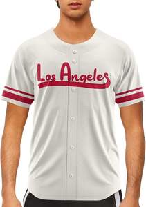 Uniformes de béisbol personalizados de alta calidad con logotipo de número de nombre de diseño transpirable y transferencia sublimada - Product Image 5