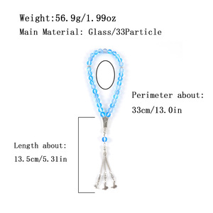 ลูกปัดมูนไลท์ประกายระยิบระยับ ลดราคาพิเศษ สร้อยข้อมือสวดมนต์แบบมุสลิม สำหรับผู้ชายและผู้หญิง - Product Image 5