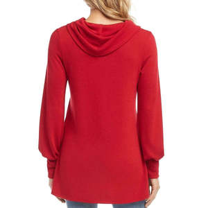 Maglione Donna Karen Kane Vintage a Collo Alto Rosso Taglia XL - Traspirante, Lavorato a Maglia, Casual per Autunno Inverno - Product Image 2