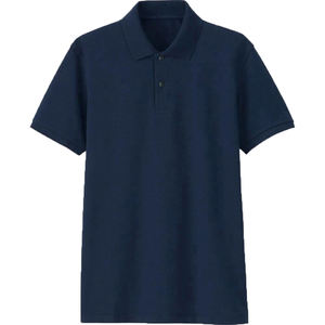 Chemise de golf pour homme à manches courtes, unie, 2 boutons, en toile écologique, avec logo personnalisé imprimé, vente en gros - Product Image 5