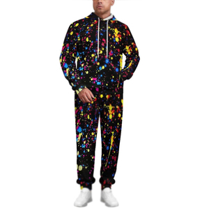 Sublimation personnalisée Survêtement à sublimation en polyester bon marché Survêtement décontracté avec longue fermeture éclair Survêtements de course survêtements personnalisés - Product Image 5