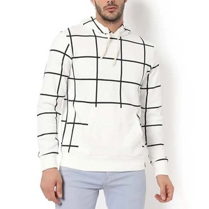 Sweat-shirts à capuche pour hommes, design rayé, fabrication sur mesure OEM, en vente, pull-over streetwear décontracté, sweat-shirt pour hommes - Product Image 1