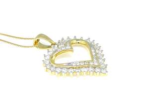 Personalizable romántico en forma de corazón 925 Plata Moissanite diamante colgante amor inspirado joyería para mujeres - Product Image 5