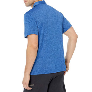 Polo unisexe de luxe en coton épais respirant à séchage rapide col montant impression personnalisée OEM occasion de fitness flanelle pour hommes - Product Image 2