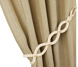 Corbata de cortina de cuerda personalizada, corbata de cuerda de algodón, corbatas modernas, corbatas de cortina de cuerda trenzada de arrecife, corbatas de cordón de abrazo - Product Image 1