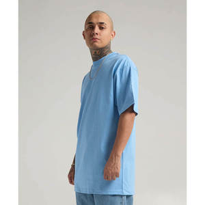Camiseta de Manga Corta con Cuello Redondo de Algodón Grueso para Hombre Pro Club, Estilo Shaka Wear, Camiseta Informal Lisa de Gran Peso para Adultos - Product Image 2