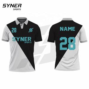 Camiseta de Manga Corta Personalizada para Hombre, Jersey de Poliéster/Algodón, Sólida, Absorbente de Humedad, Anti-Pilling, Corte Ajustado, Cierre con Botones - Product Image 4