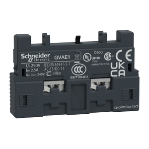 Per SCHNEIDER ELECTRIC GVAE1TQ TeSys GV2 & GV3 - Blocco Contatti Ausiliari 1 NO Relè Lato Sinistro - Product Image 1
