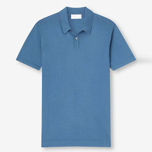 Polos personalizados de algodón orgánico 100% para hombre con logotipo bordado, Camiseta de piqué suave de verano, ropa informal transpirable para niños - Product Image 3