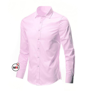 2025 Mới Đến Người Đàn Ông Ăn Mặc Áo Sơ Mi Dài Tay Áo Mỏng Phù Hợp Với Không Có Áo Giản Dị Rắn Đám Cưới Hẹn Hò Nút Flannel Áo Sơ Mi Thoáng Khí - Product Image 6