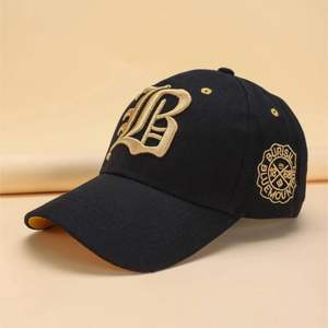 หมวกเบสบอล3D คอตตอนปักลายหรูหราเรียบๆหมวกแก๊ปหมวกแก๊ปหมวกแก๊ปแฟชั่นสำหรับผู้ชาย6ชิ้นปักโลโก้ - Product Image 3