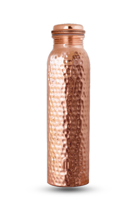 Botella de agua de alta calidad hecha de cobre puro para gimnasio de oficina y yoga Ayurveda Proveedor recomendado de botellas de cobre de India - Product Image 2