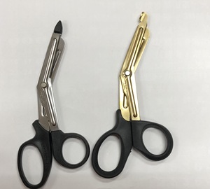Tijeras manuales para traumatismos médicos de 7,5 pulgadas para uso EMT Acero inoxidable japonés con revestimiento de titanio Hecho en Taiwán - Product Image 4