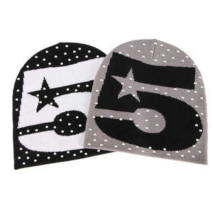 หมวกบีนนี่ฤดูหนาวคุณภาพสูงสำหรับทุกเพศ บุขนแกะอุ่น นุ่ม สวมใส่สบาย ถักแบบนิตติ้ง ขนาดสั่งทำได้ ลาย jacquard อะคริลิก หมวกบีนนี่ขายดี - Product Image 2