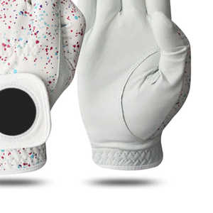 Gants de golf pour femmes en cuir véritable, personnalisables avec logo de marque, confortables, respirants, avec sangle réglable, fabrication sur mesure, vente en ligne - Product Image 6