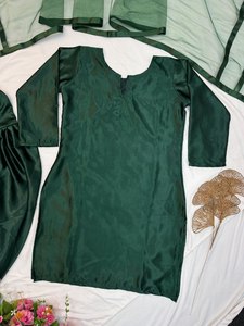 Nuevo Diseño Farsi, Elegancia Real Redefinida, Traje de un Solo Color que Incluye Top, Shalwar Farsi y Dupatta para Fiestas, Secado Rápido - Product Image 5