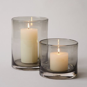 Portavelas de metal Hurricanes Decoración de bodas y Navidad Portavelas de metal con acabado plateado Hurricanes - Product Image 2